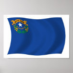 Impressão do poster da bandeira de Nevada