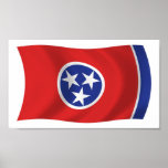 Impressão do poster da bandeira de Tennessee