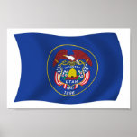 Impressão do poster da bandeira de Utá