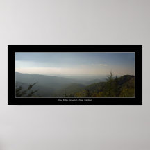 Impressão do poster de Blue Ridge Mountains