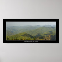 Impressão do poster de Blue Ridge Mountains
