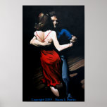 Impressão do poster do amor do tango