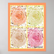 IMPRESSÃO DO ROSA GICLEE DO PASTEL
