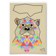 Impressão do urso arte de fotos