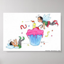 Impressão dos duendes do aniversário