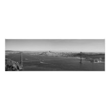 Impressão golden gate bridge do panorama das belas impressão fotográfica