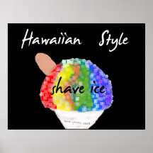 Impressão havaiano da arte do gelo do Shave do est