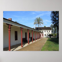 Impressão histórico do Los Encinos Adobe Califórni