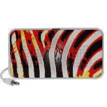 Impressão legal da zebra caixinha de som de viagem