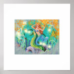 Impressão Mystical da arte do cavalo marinho da se