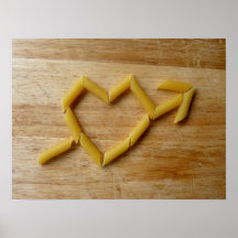Impressão ou poster do amor de Penne