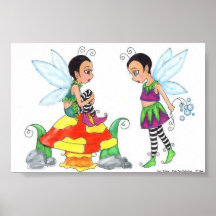 Impressão pesaroso dos duendes