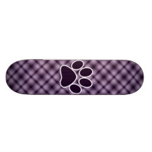 Impressão roxo da pata skate personalizado