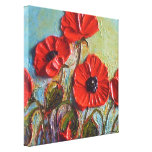 Impressão vermelho das canvas do envoltório da gal impressão de canvas esticadas
