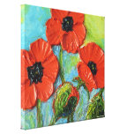 Impressão vermelho das canvas do envoltório da gal impressão de canvas esticadas