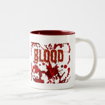 Impressão VERMELHO do Dia das Bruxas do sangue Canecas
