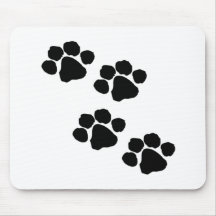 Impressões da pata mousepads