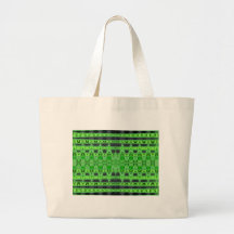 impressões verdes bolsas de lona