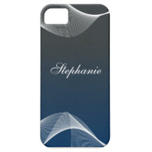 Inclinação azul feito sob encomenda da curva iPhone 5 capas