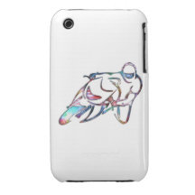 Inclinação no arco-íris da curva metálico capas iPhone 3 Case-Mate