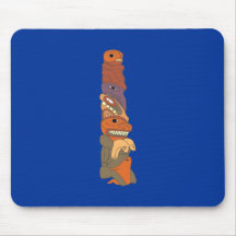 Índio American Native estaca de tótem morta pole Mouse Pad