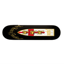 Inglaterra, leões, a casa do crachá do futebol (fu skate boards