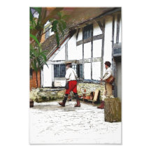 INGLATERRA VELHA REINO UNIDO IMPRESSÃO DE FOTO