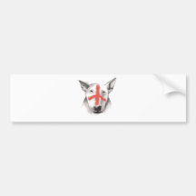 Inglês bull terrier Inglaterra Adesivos