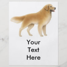 Insecto alerta do golden retriever panfleto personalizado
