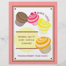 Insecto da venda do assar - cupcakes panfleto