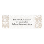 Inserção Wedding personalizada dos cartões da list Cartoes De Visitas