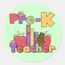 Insetos e professor de Pre-K das maçãs Adesivo