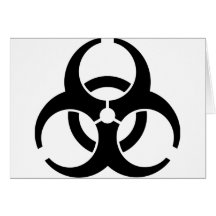 Insígnias universais do Biohazard Cartoes