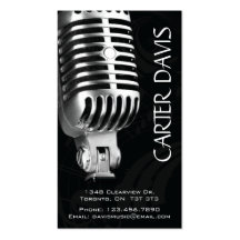 Instrumento musical - Mic Cartões De Visitas