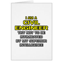 Inteligência superior civil do engenheiro… cartao