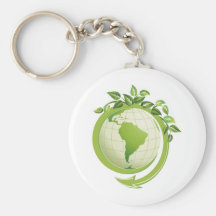 Interessado ambiental do reciclar chaveiros