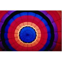 Interior de um balão de ar quente escultura de foto