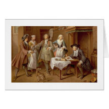 Interior de uma cozinha com as figuras que provam  cartao