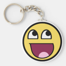 Internet impressionante Meme do smiley Chaveiro