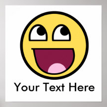 Internet impressionante Meme do smiley Impressão