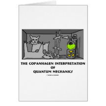 Interpretação de Copanhagen de mecânicos de quantu Cartão