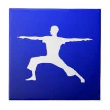 Ioga azul azulejos