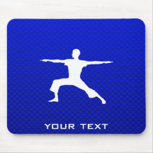 Ioga azul mousepad