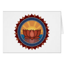 Ioga da flor de Lotus Cartões