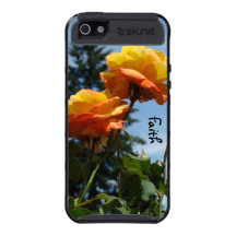 iPhone alaranjado do jardim de flores do rosa amar Capa iPhone 5