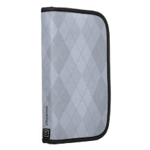 iPhone azul do rickshaw do teste padrão de Argyle Organizador