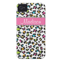 iPhone do leopardo BLING do cristal de rocha do le iPhone 4 Capas