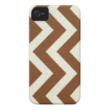 iPhone do ziguezague de Brown iPhone 4 Capas