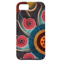 iPhone floral 5 da arte do vetor do abstrato da co Capa De iPhone 5 Case-Mate