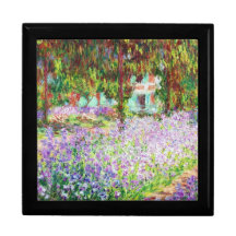 Íris no jardim Claude Monet de Monet Caixa De Persentes